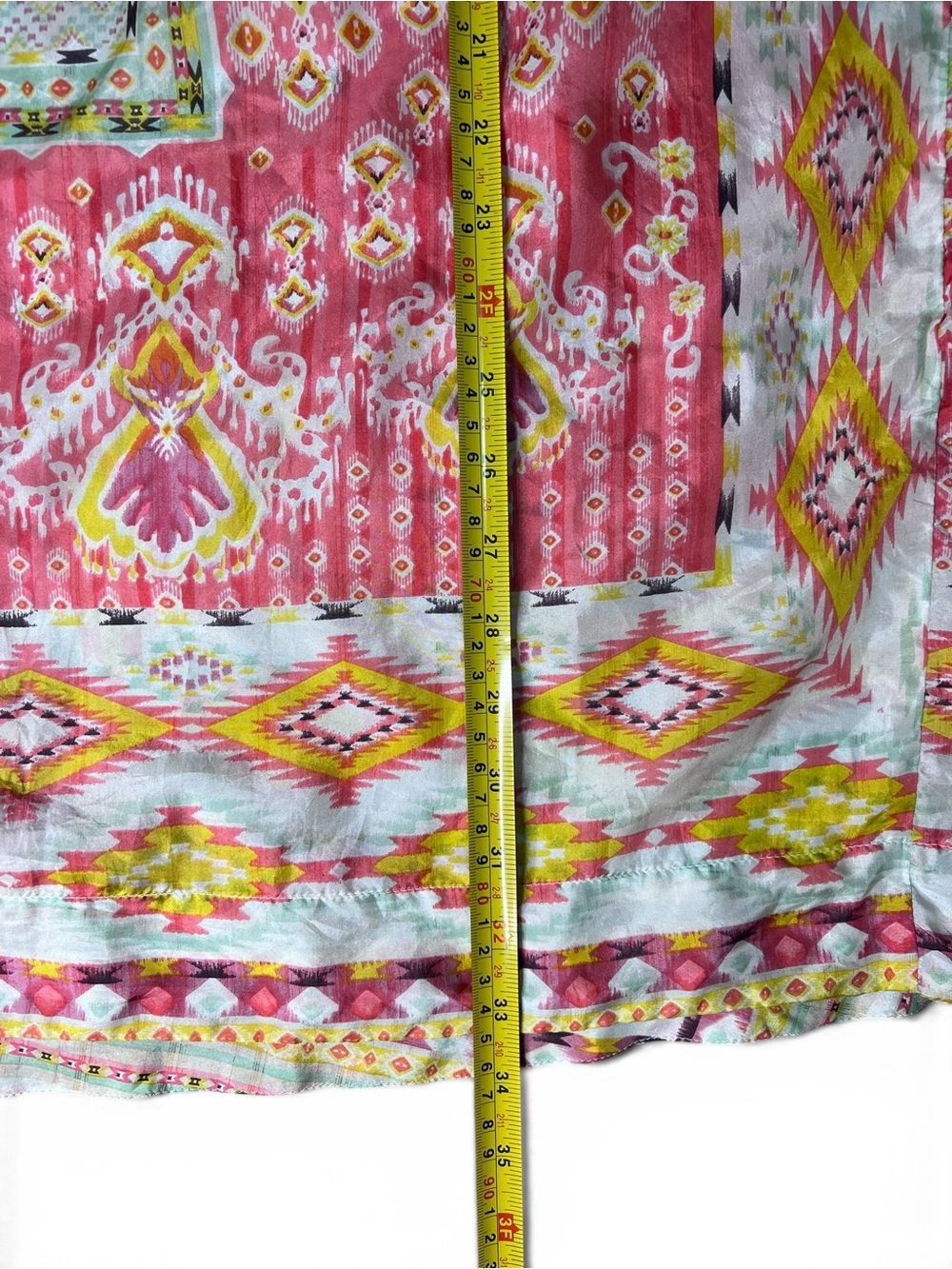 Johnny Was Pintuck V-Neck 100% Silk Akris Tunic Size L - Picture 11 of 11